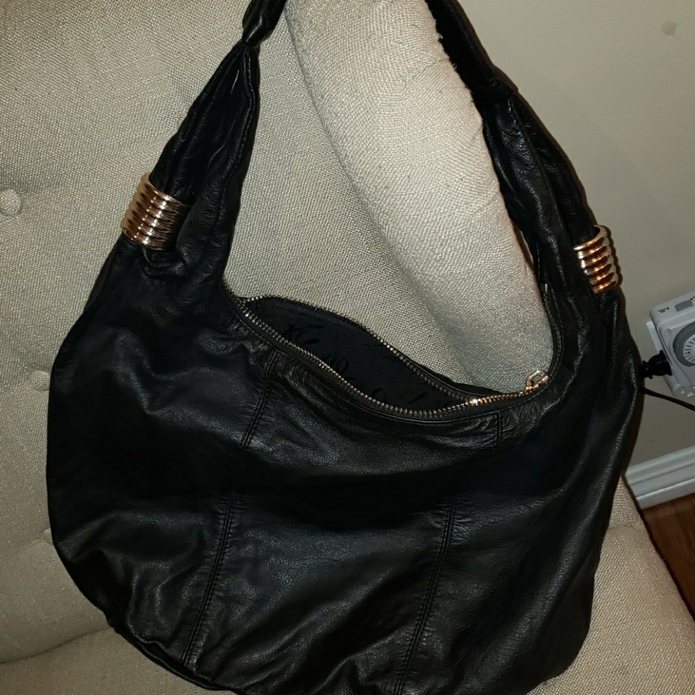 Black Sam Edelman Leather Shoulder Purse